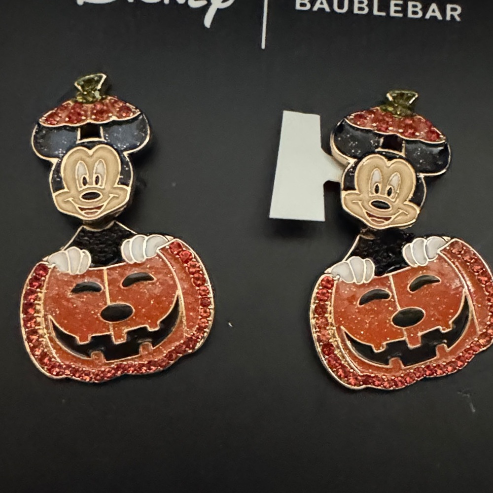 BaubleBar Disney Halloween Earrings - Black, Orange, Red, Green - Picture 4 of 4